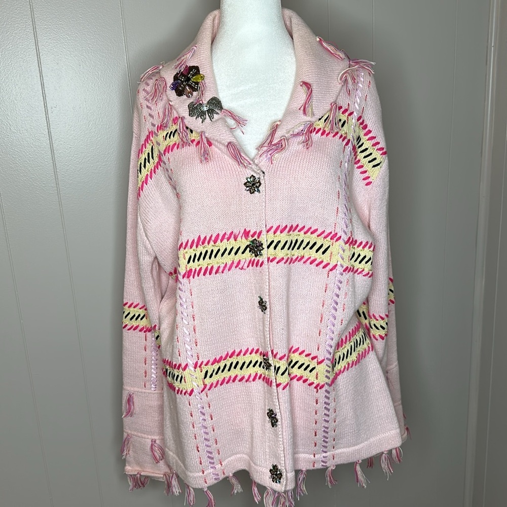 EUC Storybook Knits On the Wild Side Cardigan Sweater